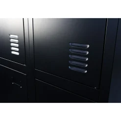 Ivol Ivol Metalen Lockerkast Zwart - 60x185x45 Cm - 4 Deurs