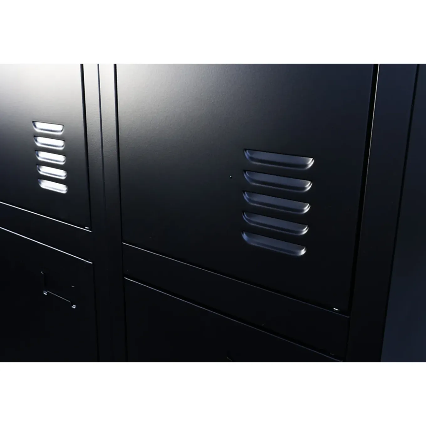 Ivol Ivol Metalen Lockerkast Zwart - 60x185x45 Cm - 4 Deurs
