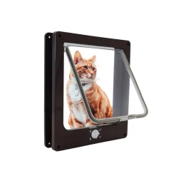 Ivol Kattenluik 19x22x5,5 Cm - Bruin - 4 Vergrendelingsstanden