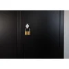 IVOL Metalen Lockerkast Zwart - 90x185x45 Cm - 6 Deurs