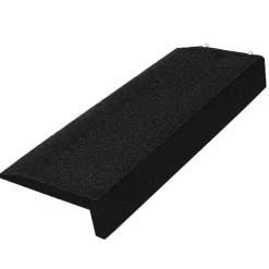 Ivol Rubber Rand Opsluitband L-vormig - 100x40x14,5 Cm - Zwart