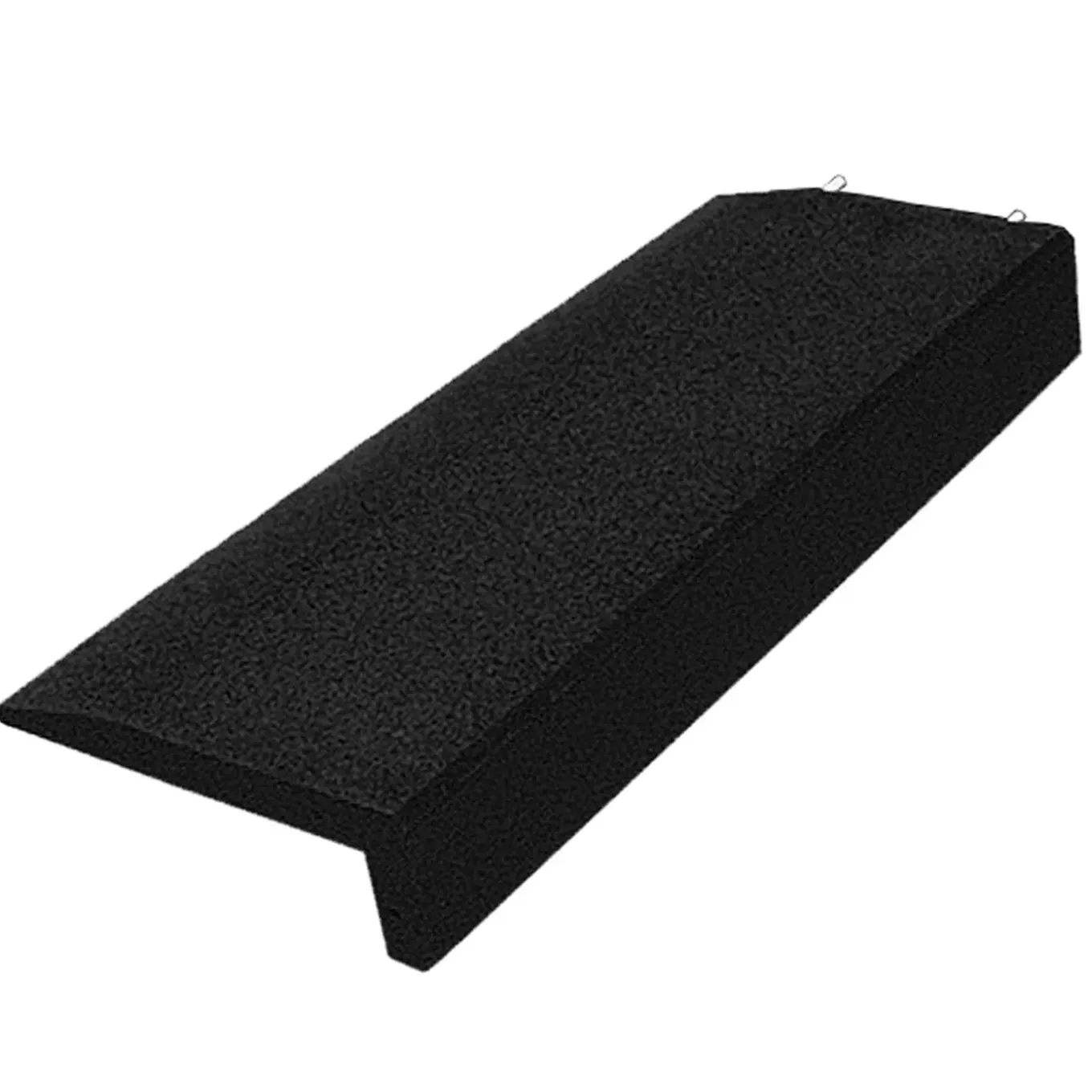 Ivol Rubber Rand Opsluitband L-vormig - 100x40x14,5 Cm - Zwart