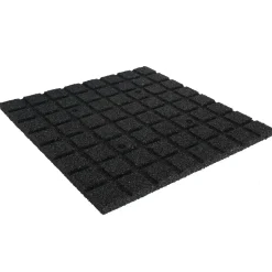 Ivol Rubber Tegel 25mm - 50x50 Cm - Zwart