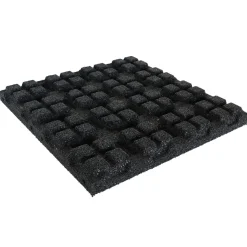 Ivol Rubber Tegel 110 Mm - 50 X 50 Cm - Zwart