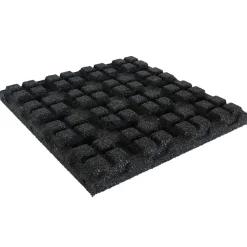 IVOL Rubber Tegel 75 Mm - 50 X 50 Cm - Zwart