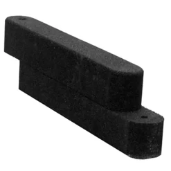 IVOL Rubber Zandbak Rand - 100x15x15 Cm - Zwart - Opsluitband