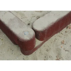IVOL Rubber Zandbak Rand - 100x15x15 Cm - Zwart - Opsluitband