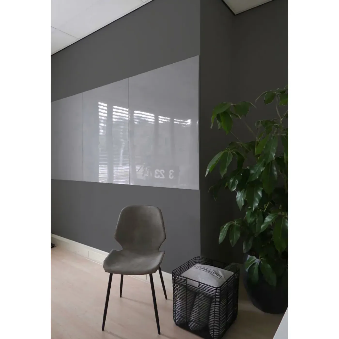 IVOL Whiteboard Zonder Rand - 100x200 Cm - Grijs
