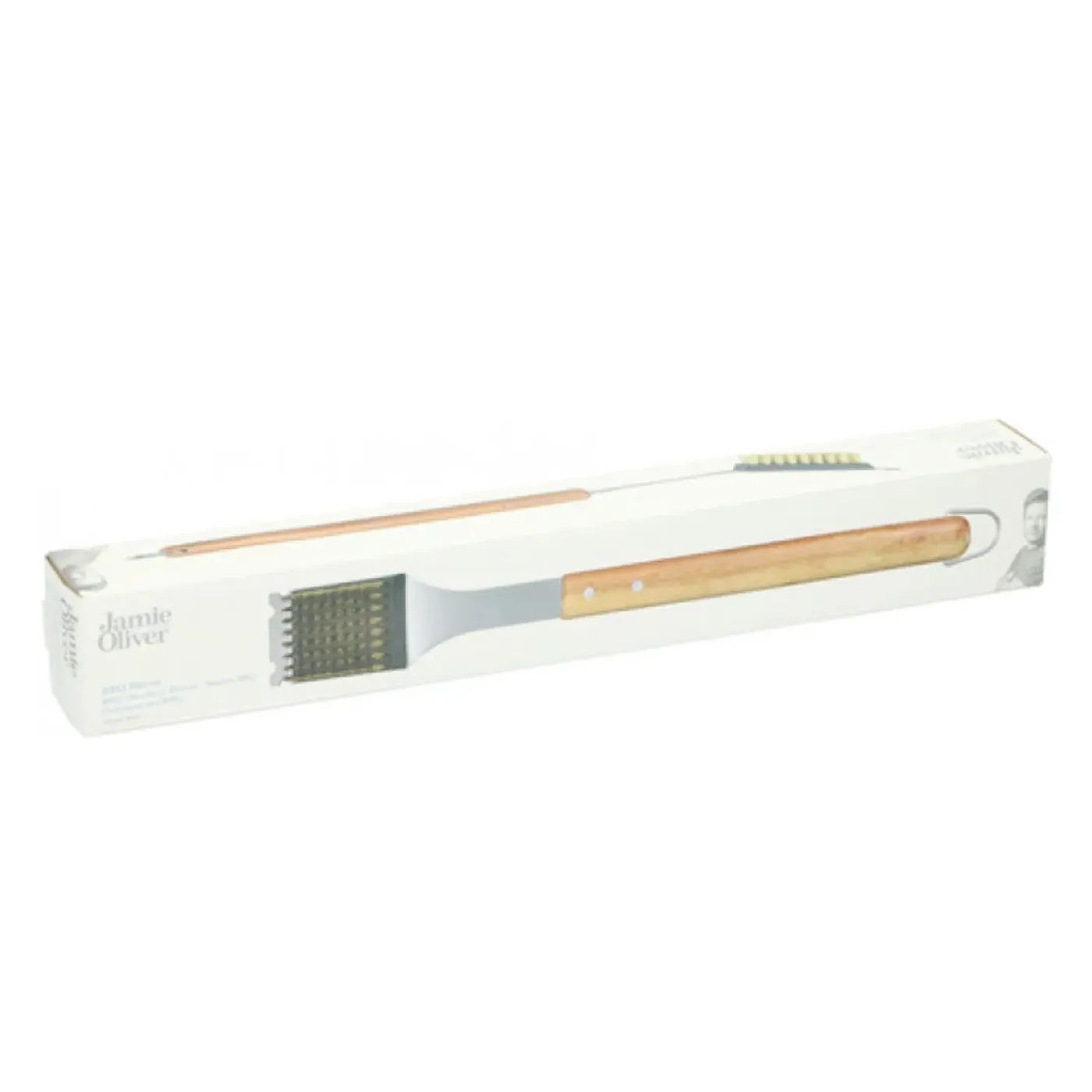 Jamie Oliver Bbq Schoonmaakborstel - 44 Cm - Hout/rvs - Grill