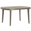 Jardin tuintafel Elise kunststof cappuccino 137x90cm