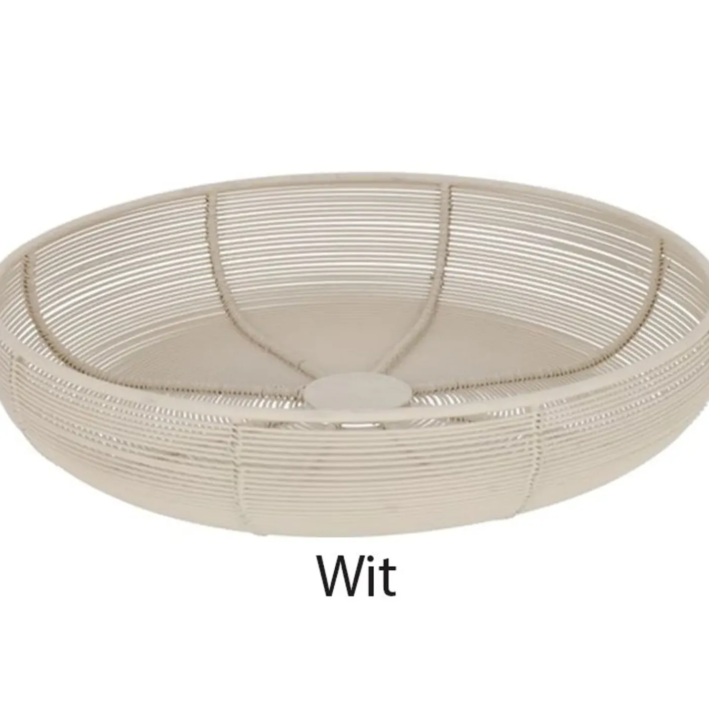 JENS Living Fruitmand Pim - Draadmand - Ø29 X 6.5 Cm - Wit