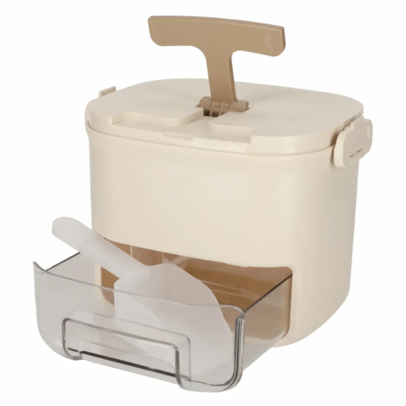 Jens Living Ijsblokjesmaker Beige Met 2 Vormen En Ijslade