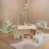Joyz kinderboekenplank spar design, 60x38x70.5 cm, groen-natuur, kinderplank van hout met
