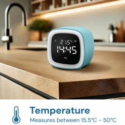Justanotherproduct Tv Alarm Klok Ap18 Wekker Met Nachtlamp En Temperatuurweergave