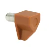Kastplankdrager - Kunststof Bruin Metalen Pin - 5 mm - 20 Stuks