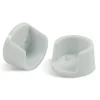 Kastroedesteun rond 25mm wit 2 stuks