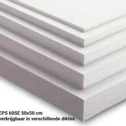 Kemisol EPS Isolatieplaten 60SE - 500x500x10mm - 6m2 - 24 platen