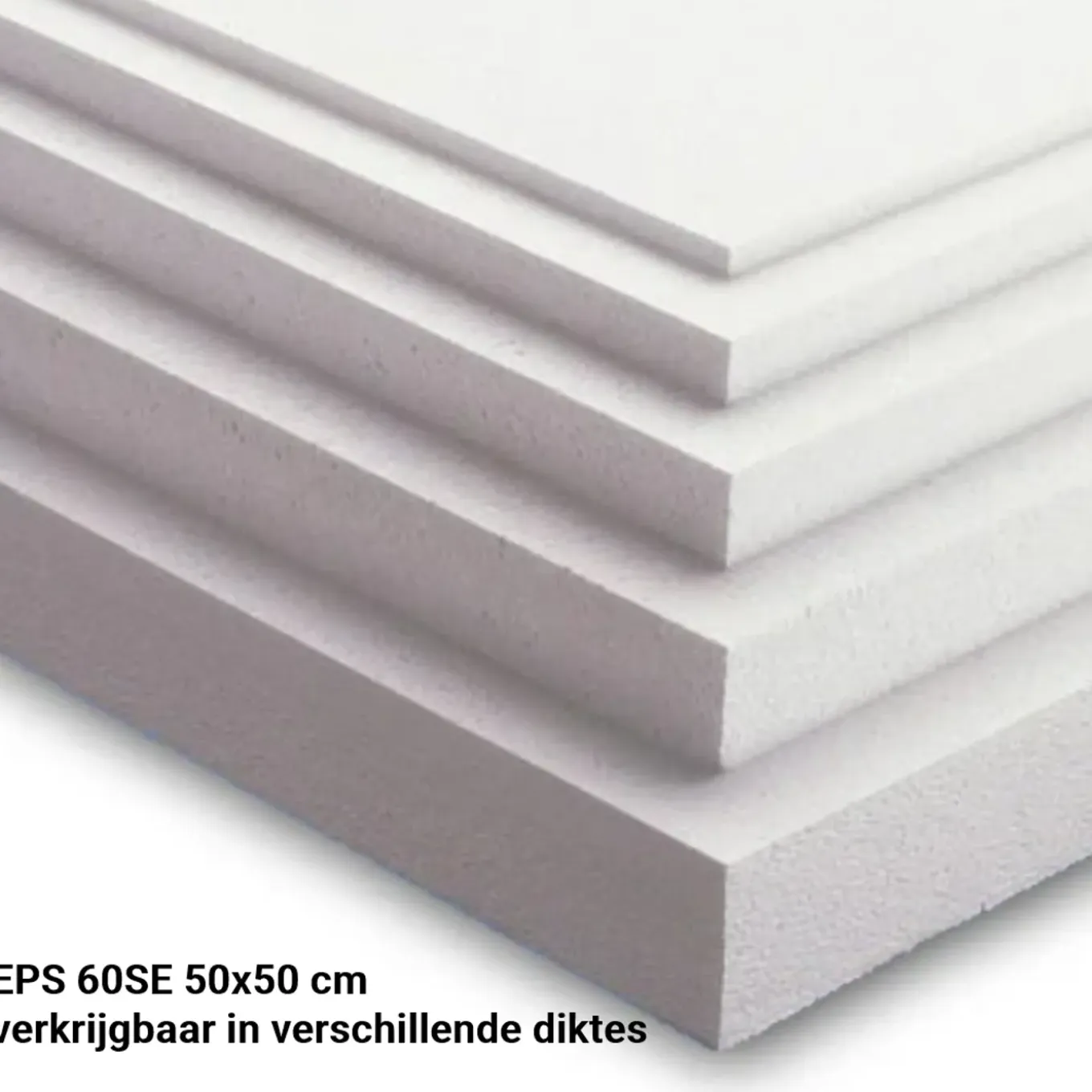 Kemisol EPS Isolatieplaten 60SE - 500x500x10mm - 6m2 - 24 platen