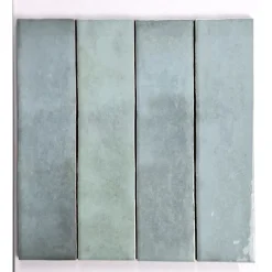 Kerabo - Tegels - Atelier Licht Blauw Glans - Vintagelook - Licht Blauw - 6x24,6 Cm - 0,50 M²