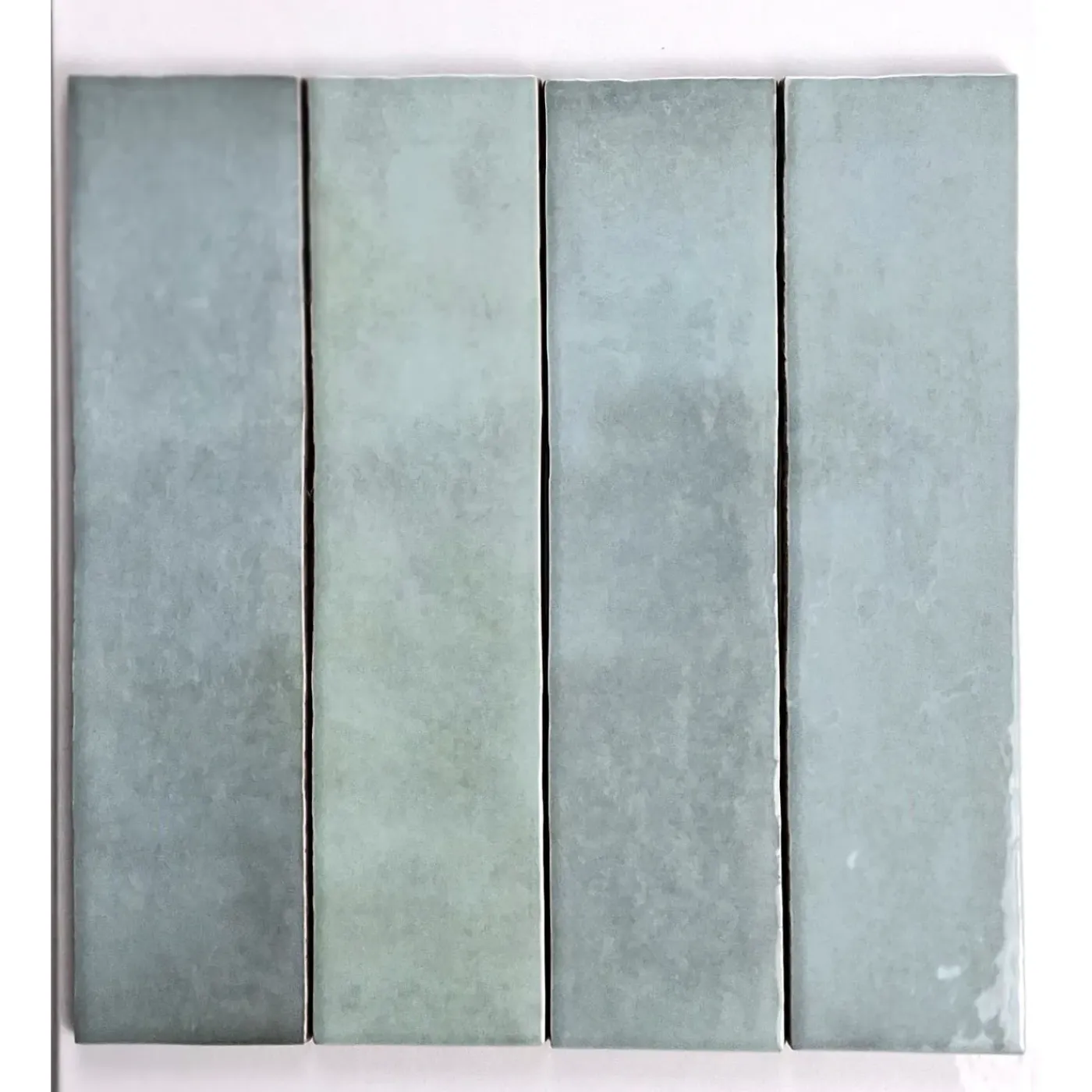 Kerabo - Tegels - Atelier Licht Blauw Glans - Vintagelook - Licht Blauw - 6x24,6 Cm - 0,50 M²