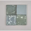 Kerabo - Tegels - Atelier Licht Blauw Glans - Vintagelook - Licht Blauw - 10x10 Cm - 0,60 M²
