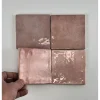 Kerabo - Tegels - Atelier Roze Glans - Vintagelook - Roze - 10x10 Cm - 0,60 M²