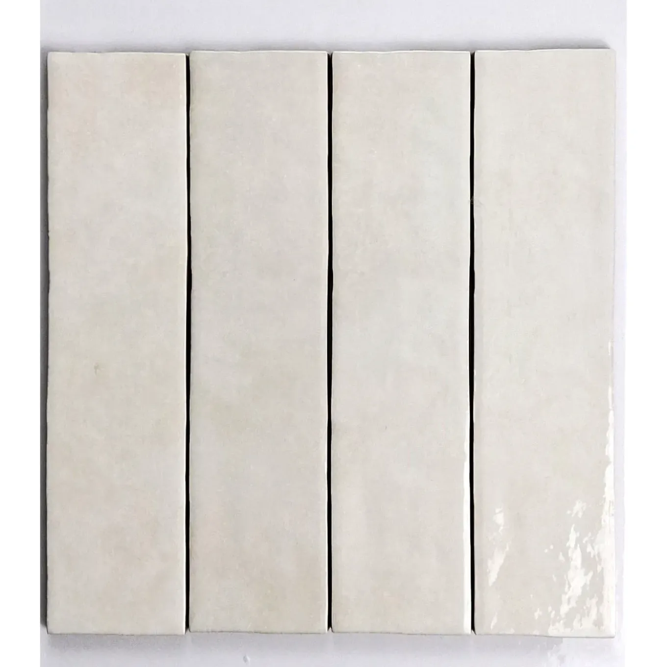 Kerabo - Tegels - Atelier Wit Glans - Vintagelook - Wit - 6x24,6 Cm - 0,50 M²