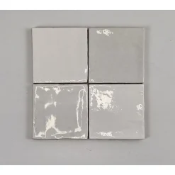 Kerabo - Tegels - Atelier Wit Glans - Vintagelook - Wit - 10x10 Cm - 0,60 M²
