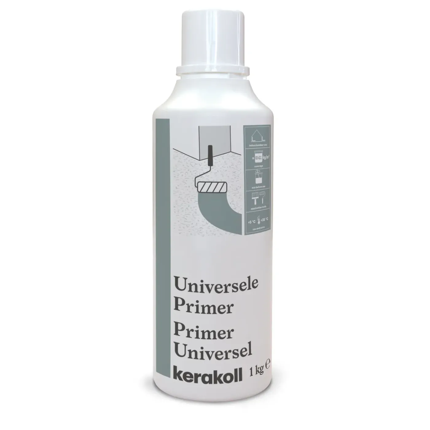 Kerakoll Primer Universal - 1 kg - 1 L - Gebruiksklaar - Binnen en buiten