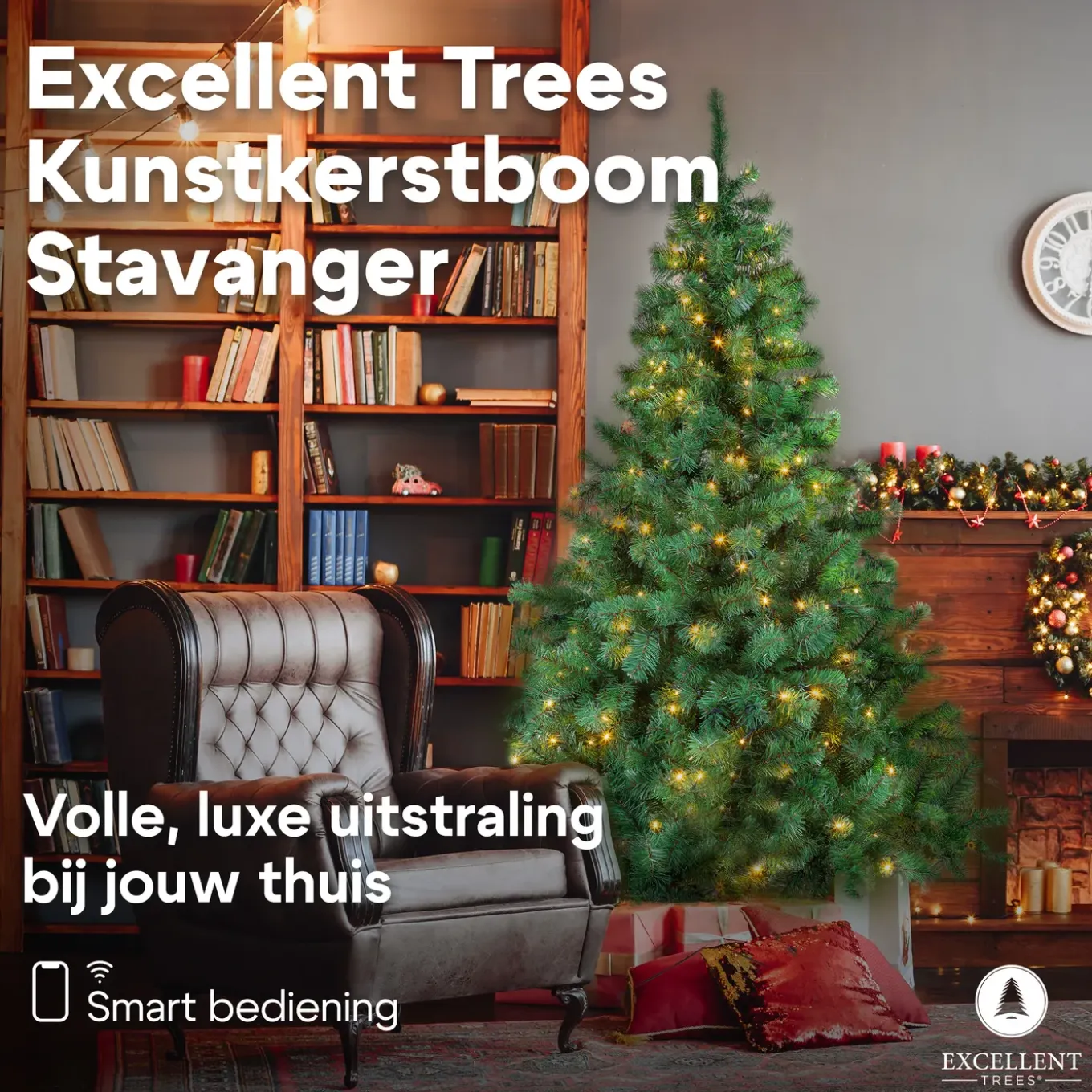 Kerstboom Excellent Trees Led Stavanger 120 Cm Met Verlichting