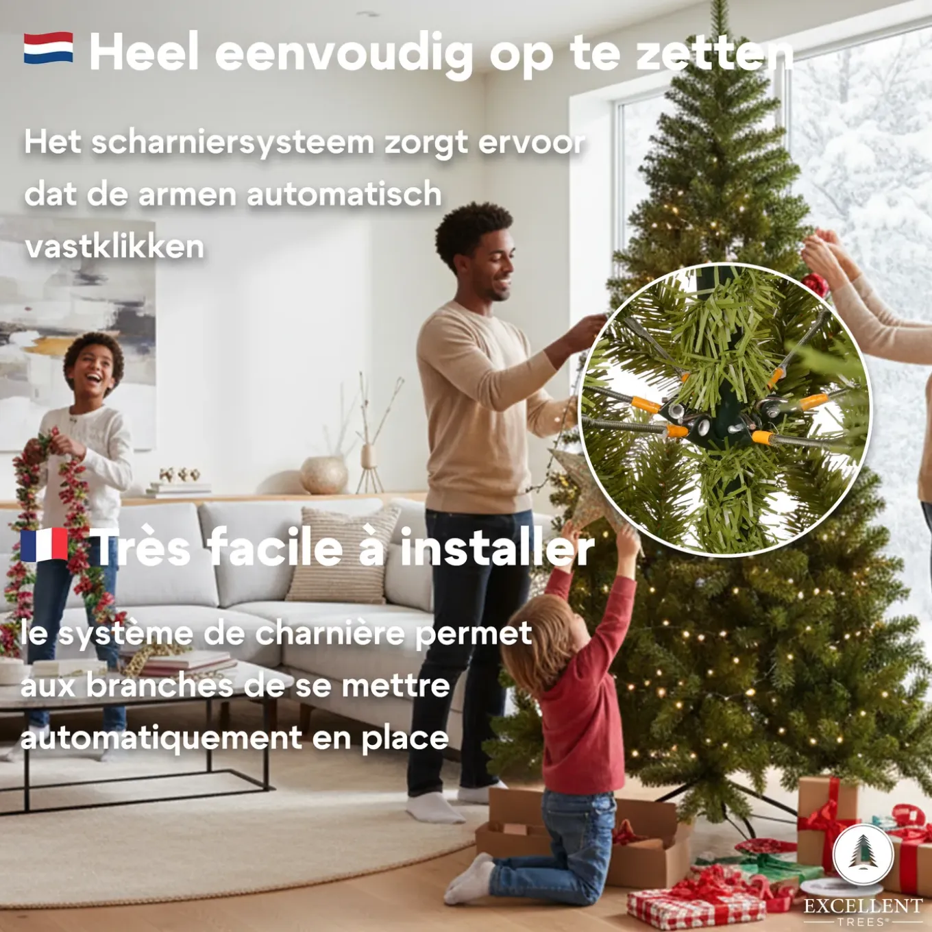 Kerstboom Excellent Trees Oppdal 120 Cm - Slanke Kunstkerstboom
