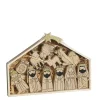 Kerstgroep - Bruin - 30x3,5x22cm