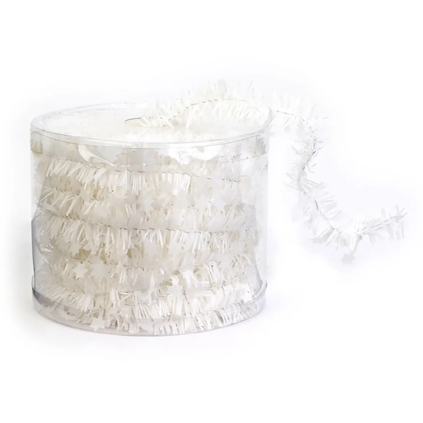 Inge-glas Kerstslinger - Dun - Wit - 700 X 3.5 Cm - Guirlande - Kerst Versiering