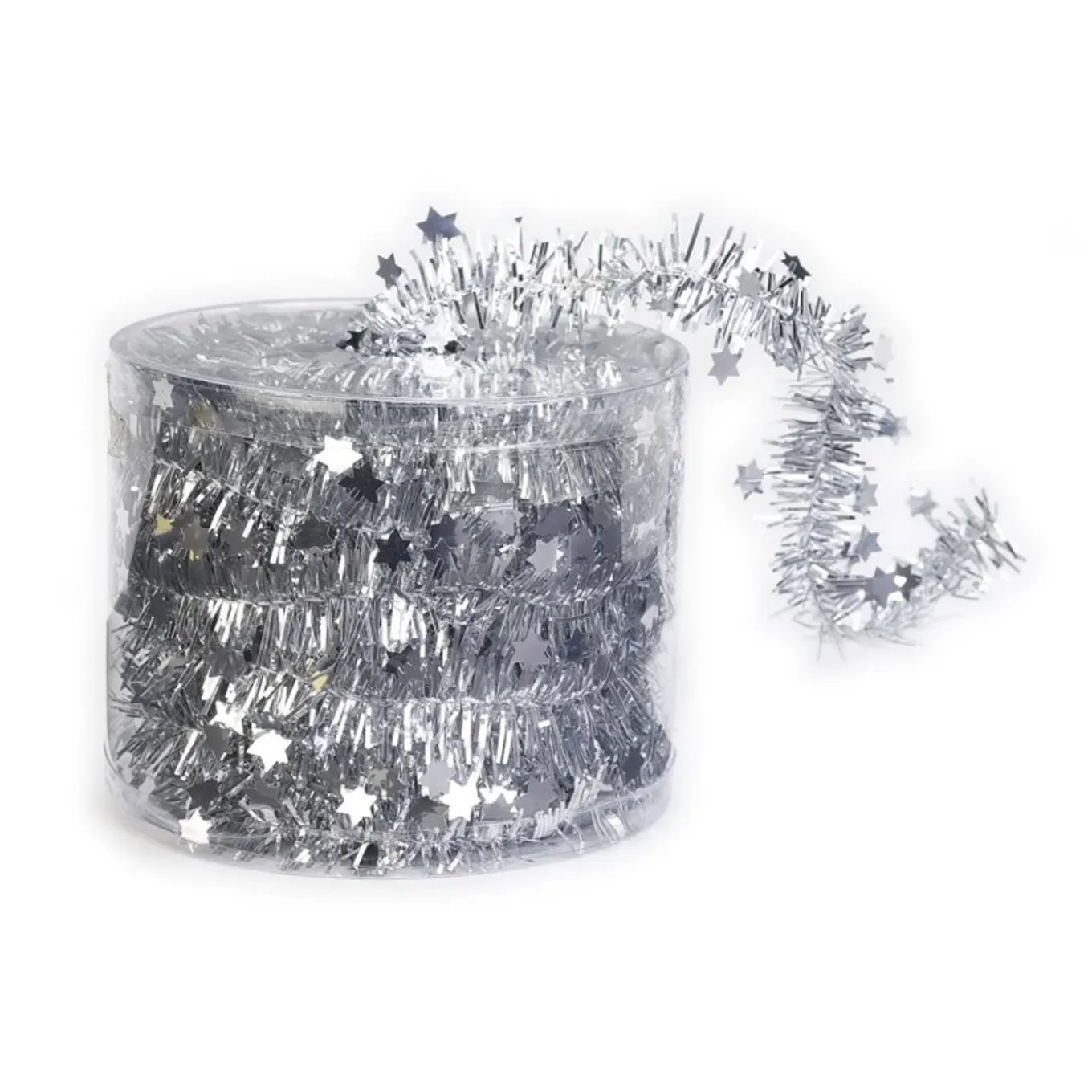 Kerstslinger Dun - Zilver - 3,5 X 700 Cm - Guirlande Folie
