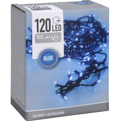 Overig Kerstverlichting Lichtsnoeren - 2x - 120 Led Lampjes Blauw - 9 M