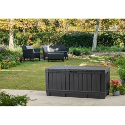 Keter Kentwood Opbergbox – Antraciet – 350L - 128x53,6x59cm