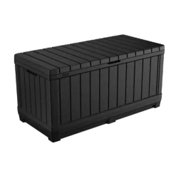 Keter Kentwood Opbergbox – Antraciet – 350L - 128x53,6x59cm