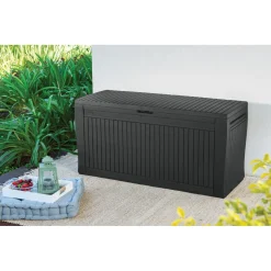 Keter Kussenbox Comfy - Kunststof - Antraciet - 270L - 116,7x44,7x57cm