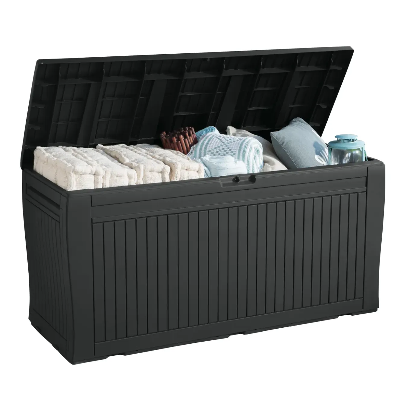 Keter Kussenbox Comfy - Kunststof - Antraciet - 270L - 116,7x44,7x57cm