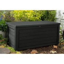 Keter Kussenbox Northwood - Houtlook - Antraciet - 630L - 155,4x73x69,3cm