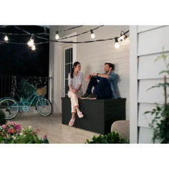 Keter Kussenbox Northwood - Houtlook - Antraciet - 630L - 155,4x73x69,3cm