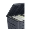 Keter Kussenbox Ontario - Houtlook - Antraciet - 870L - 147x83x86cm