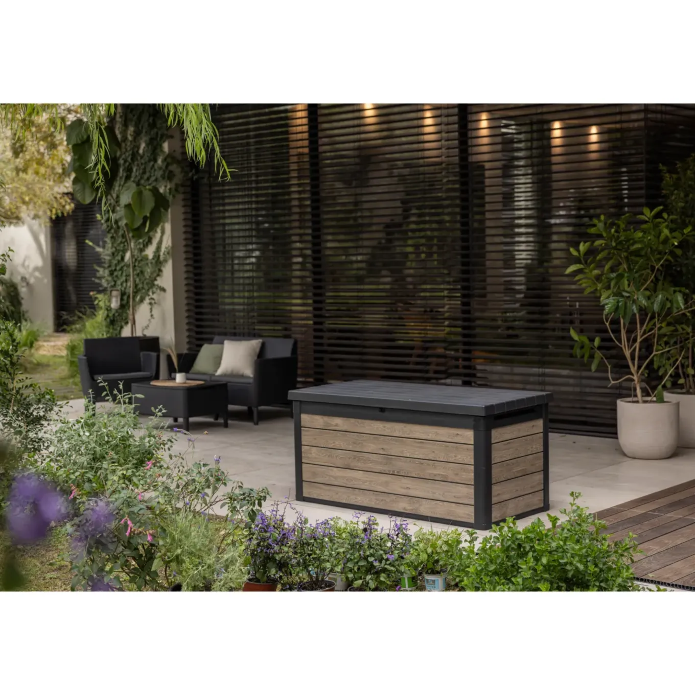 Keter Kussenbox Signature Ashwood - Houtlook - 570L - 151,7x72,5x70cm