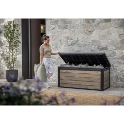 Keter Kussenbox Signature Ashwood - Houtlook - 570L - 151,7x72,5x70cm