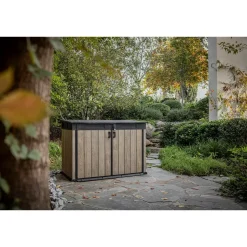 Keter Kussenbox Signature Ashwood - Houtlook - Grijs - 2020L - 190x109x132cm