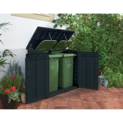 Keter Kussenbox Store-It-Out Max - Houtlook - Grijs - 1200L - 145,5x82x125cm