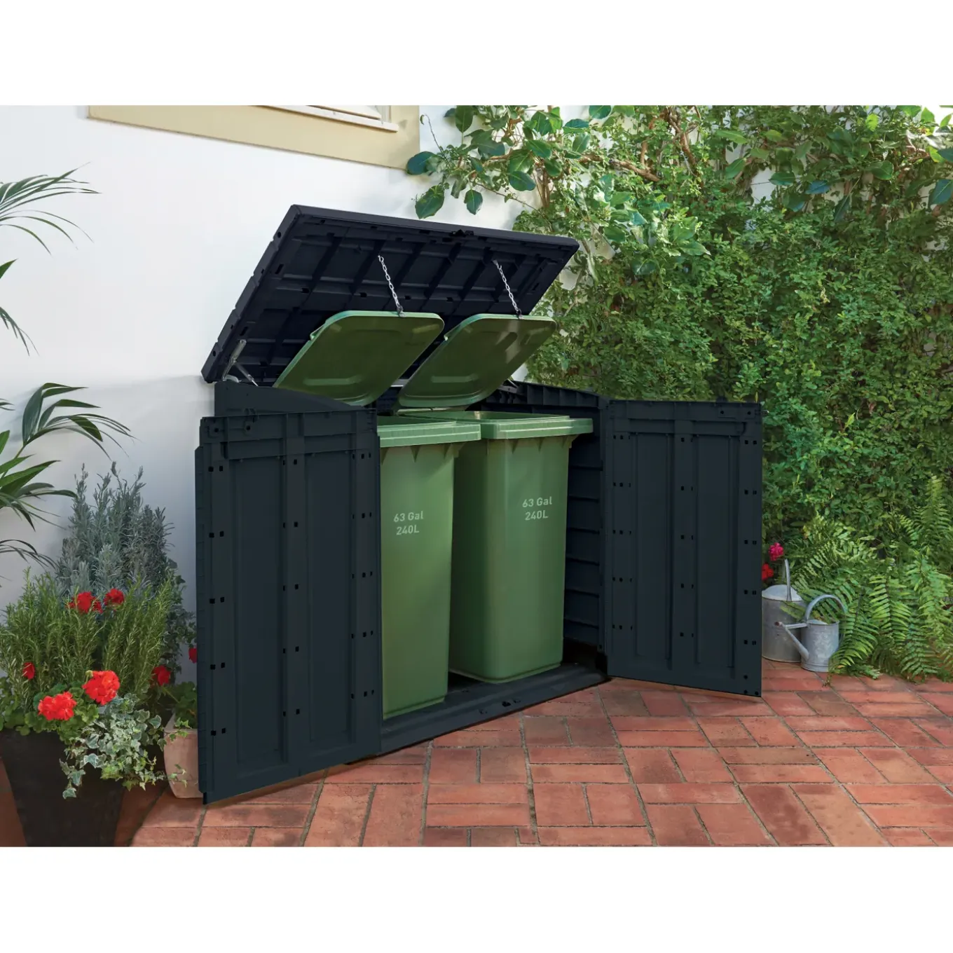 Keter Kussenbox Store-It-Out Max - Houtlook - Grijs - 1200L - 145,5x82x125cm