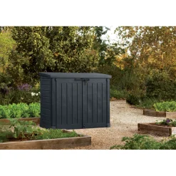 Keter Kussenbox Store-It-Out Max - Houtlook - Grijs - 1200L - 145,5x82x125cm