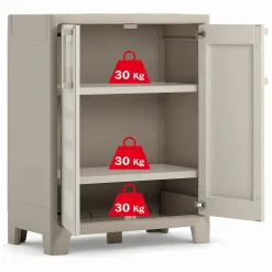 Keter lage kast Gulliver zand beige