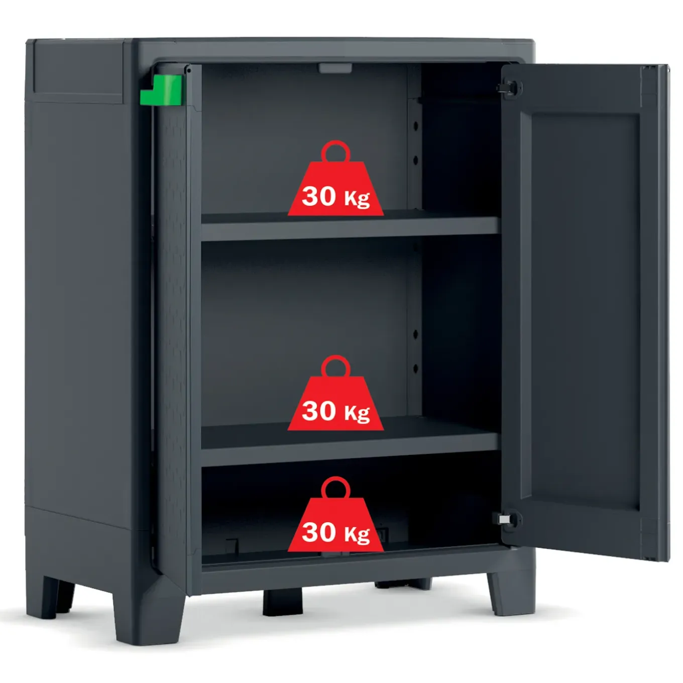 Keter lage kast Moby antraciet